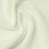 Brushed Polyester Viscose Stretch Waffle Knit Fabric, 240 gsm, 150 cm — White — photo 2