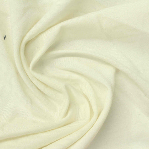 Jersey Knit Fabric, 180 gsm, 160 cm — White