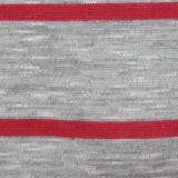 Grey Horizontal-Stripe Knit, Poly-Viscose — photo 2