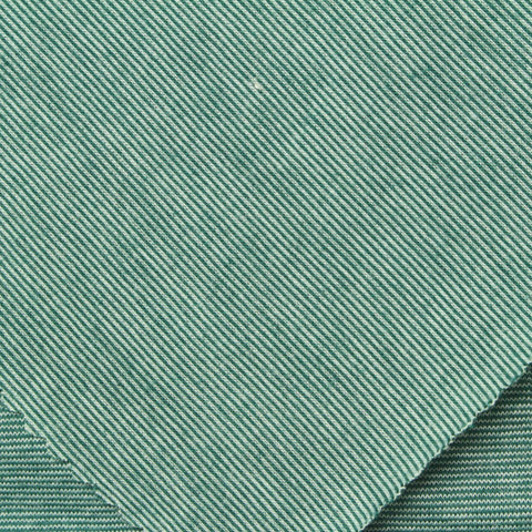Green Horizontal-Stripe Jersey Knit, Cotton-Poly, 180 gsm