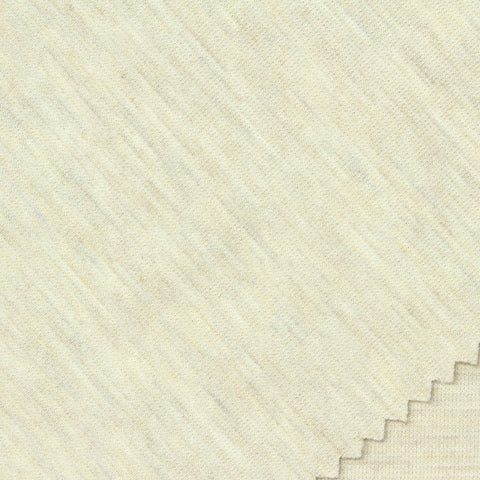 Light Cream Marl Ponte Knit, Viscose-Poly