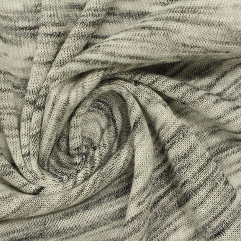 Heathered Grey Marl Chunky Knit, Poly-Cotton