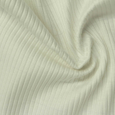 100% Viscose Rib Knit Fabric, 327 gsm, 160 cm — Grey