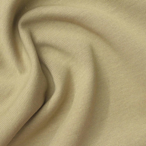 Cotton Polyester Scuba Knit Fabric, 310 gsm — Khaki
