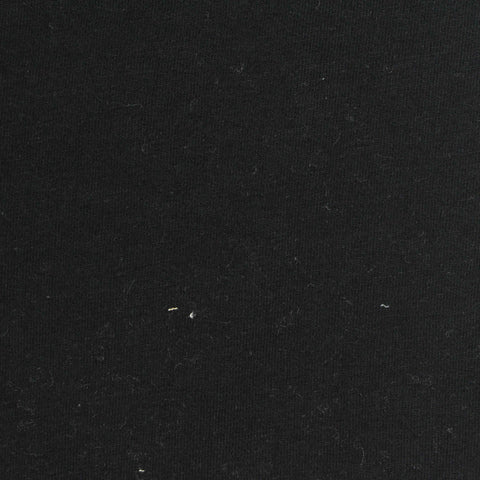 Cotton Stretch Jersey Knit Fabric, 160 gsm, 150 cm — Black
