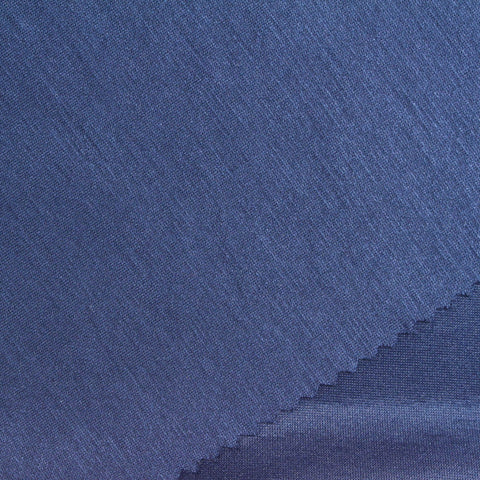 Blue Marl Scuba Knit, Poly-Viscose, 260 gsm