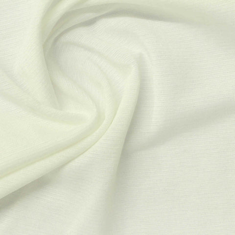 Polyester Acetate Blend Stretch Jersey Knit Fabric, 155 gsm, 155 cm — Beige