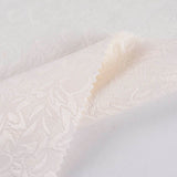 White Tone-on-Tone Leaf Jacquard, Poly-Cotton — photo 2