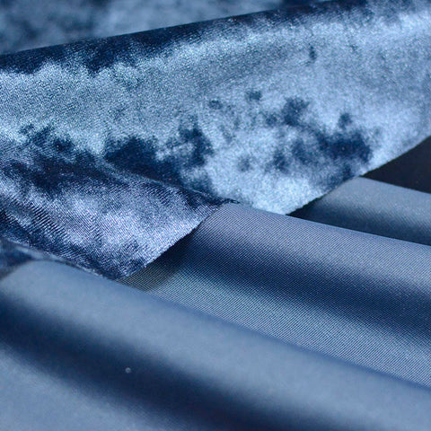 Polyester Stretch Knit Fabric, 257 gsm, 157 cm — Blue