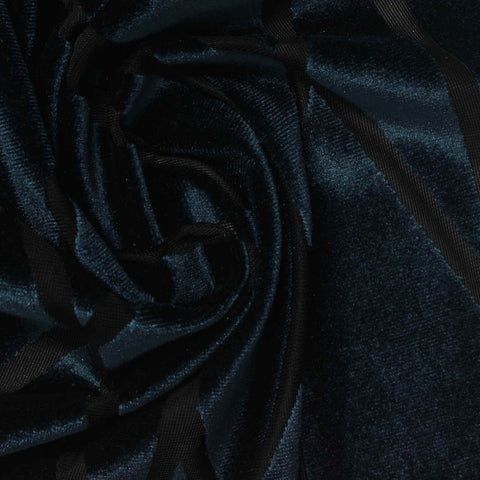 Dark Grey Geometric-Line Jacquard, Poly-Nylon