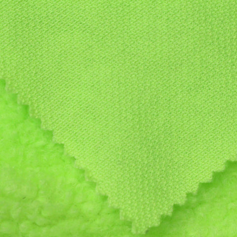 100% Polyester Fleece Fabric, 340 gsm, 160 cm — Green