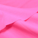 Polyester Cotton Stretch Rib Knit Fabric, 253 gsm, 102 cm — Pink — photo 2