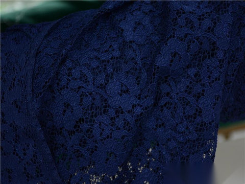 Navy Floral Lace, Nylon