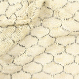 Cream Honeycomb Chunky Knit, Poly-Cotton — photo 2