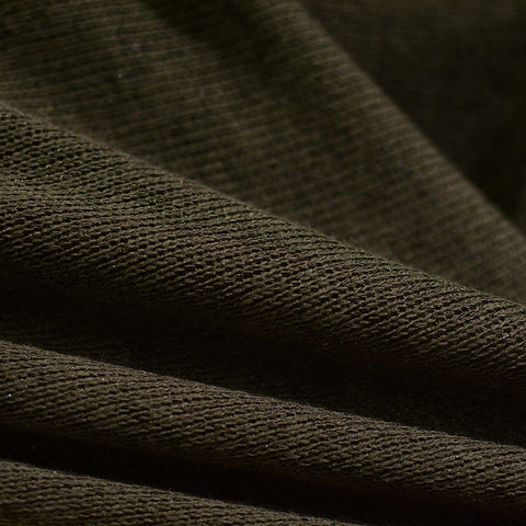 Polyester Stretch Chunky Knit Fabric, 183 gsm, 155 cm — Brown