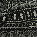 Black Geometric Bouclé, Poly-Cotton — photo 2