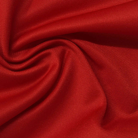 100% Polyester Warp Knit Fabric, 200 gsm, 152 cm — Red