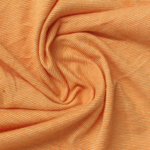 Striped Cotton Polyester Jersey Knit Fabric, 150 gsm, 164 cm — Orange