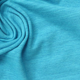 Heather Blue Marl Jersey Knit, Cotton-Poly — photo 2