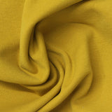 Brushed Polyester Nylon Stretch Knit Fabric, 300 gsm, 155 cm — Yellow — photo 2