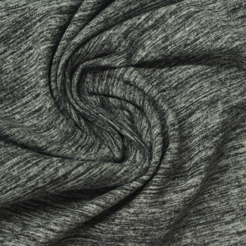 Light Grey Marl Jersey Knit, Polyester, 250 gsm