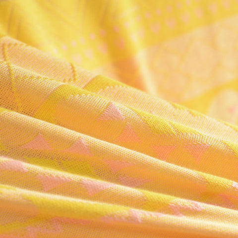 Jacquard Polyester Stretch Jersey Knit Fabric, 160 gsm, 155 cm — Orange