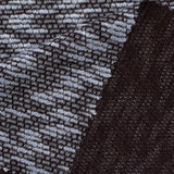 Brown Zigzag Interlock Knit, Poly-Viscose — photo 2