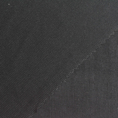 Dark Grey Marl Rib Knit, Viscose, 230 gsm