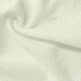 Jacquard 100% Polyester Knit Fabric, 260 gsm, 175 cm — White — photo 2