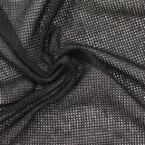 Viscose Polyester Chunky Knit Fabric, 112 gsm, 154 cm — Black — photo 2