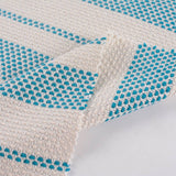Blue Horizontal-Stripe Jacquard, Poly-Cotton — photo 2