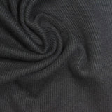 Polyester Cotton Stretch Rib Knit Fabric, 310 gsm, 110 cm — Grey — photo 2