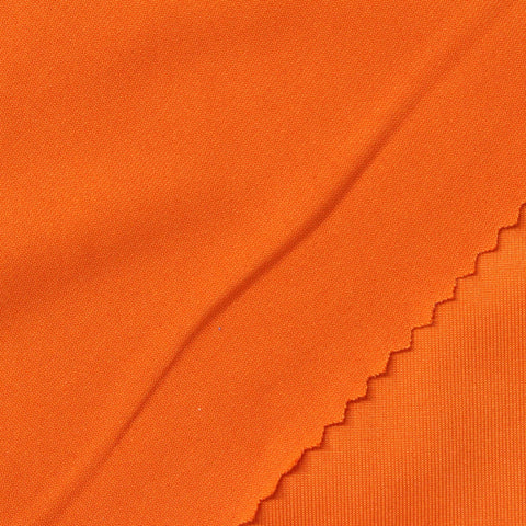 Polyester Stretch Milk Silk Knit Fabric, 170 gsm, 160 cm — Orange