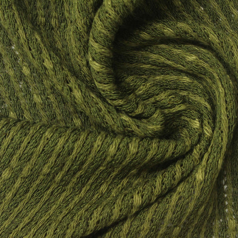 Green Dots Chunky Knit, Poly-Cotton