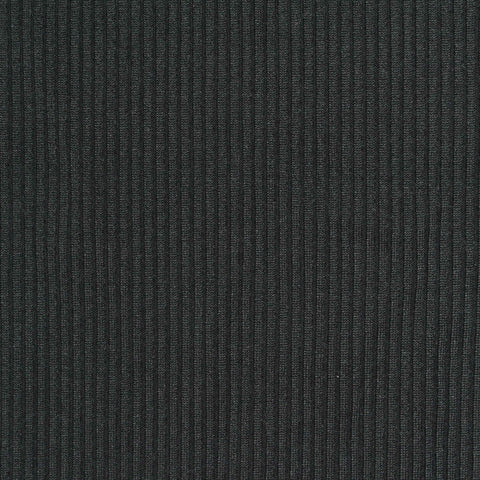 Polyester Stretch Rib Knit Fabric, 265 gsm, 110 cm — Grey