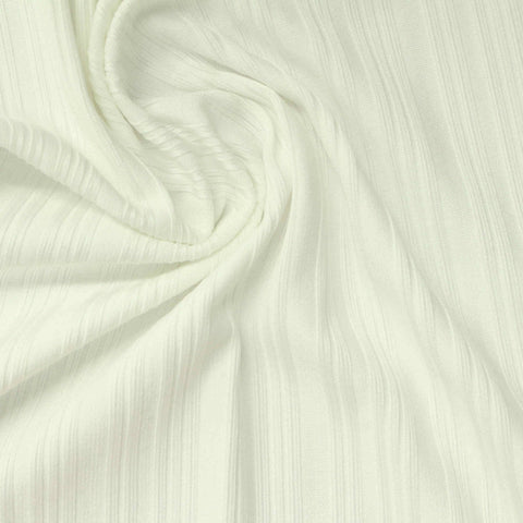 Polyester Stretch Rib Knit Fabric, 200 gsm, 135 cm — Beige