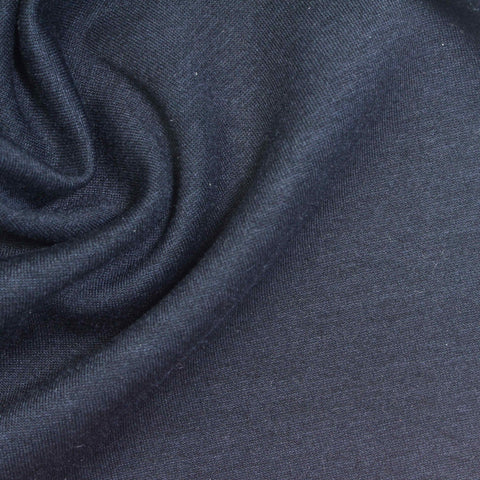 Dark Blue-Grey Marl Scuba Knit, Viscose