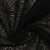 100% Polyester Linen-Look Fabric, 133 gsm, 145 cm — Black — photo 2