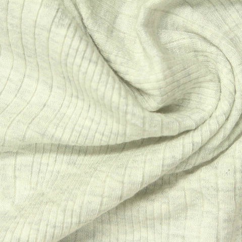 Viscose Stretch Rib Knit Fabric, 220 gsm — Khaki
