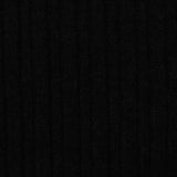 Polyester Stretch Rib Knit Fabric, 170 gsm, 165 cm — Black — photo 2