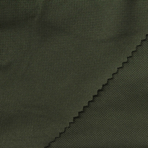 Cotton Modal Piqué Knit Fabric, 180 gsm, 170 cm — Green