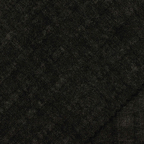 Dark Grey Marl Rib Knit, 156 gsm