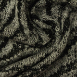 Black Zebra Chunky Knit, Viscose-Poly — photo 2