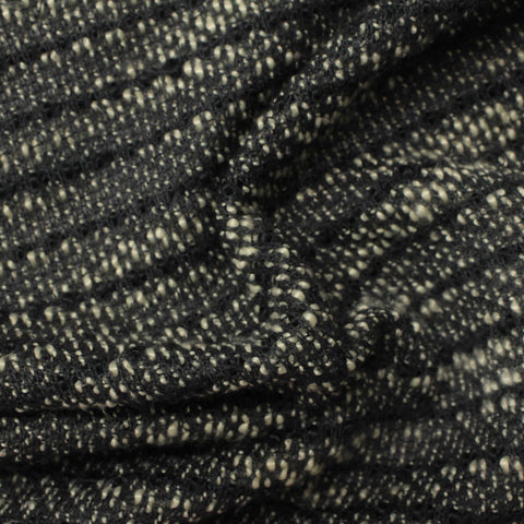 Dark Grey Marl Chunky Knit, Acrylic-Cotton, 394 gsm