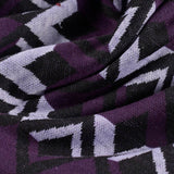 Lavender Chevrons Interlock Knit, Poly-Viscose — photo 2