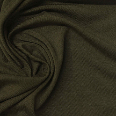 Modal Stretch Jersey Knit Fabric, 190 gsm, 168 cm — Green