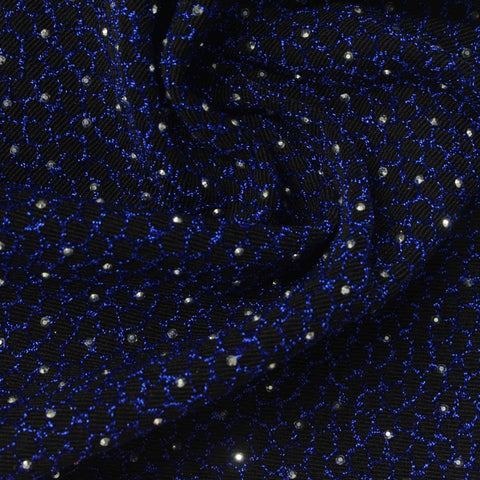 Blue Dots Jacquard, Poly-Metallic