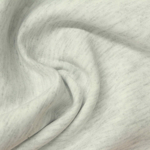 Light Grey Marl Scuba Knit, Poly-Viscose, 335 gsm