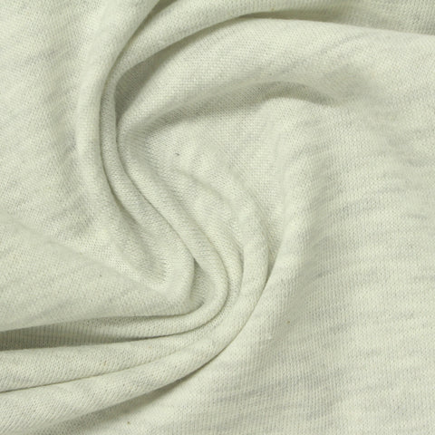 Light Grey Marl French Terry, Poly-Cotton, 250 gsm, 170 cm