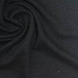 Brushed Polyester Stretch Milk Silk Knit Fabric, 240 gsm, 165 cm — Black — photo 2